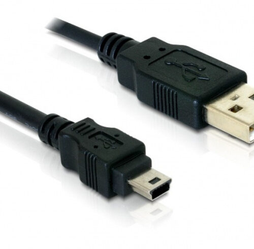 Delock USB-2.0-Verbindungskabel USB-Stecker (Typ A) auf 5-pol. Mini-USB-Stecker (Typ B) 1,5 m