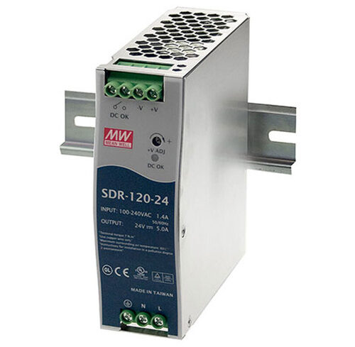 Mean Well 24V/120W Hutschienennetzteil SDR120-24