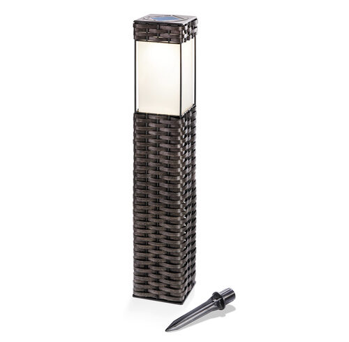 esotec Solar-LED-Standleuchte Rattan