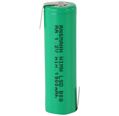 Ansmann maxE NiMH-Akku Mignon mit Z-Lötfahne, Typ 2100 mAh, min 1900 mAh