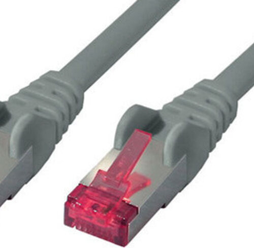 Shiverpeaks Patchkabel, Cat.6A, S/FTP, PIMF, halogenfrei, grau, 1,0 m