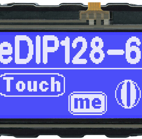 Electronic Assembly LCD-Bedieneinheit mit Touch EA eDIP128B-6LWTP 128x64 Pixel