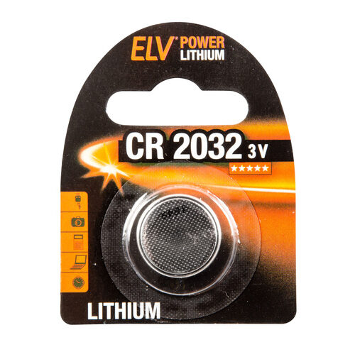 ELV Power Lithium-Knopfzelle CR 2032