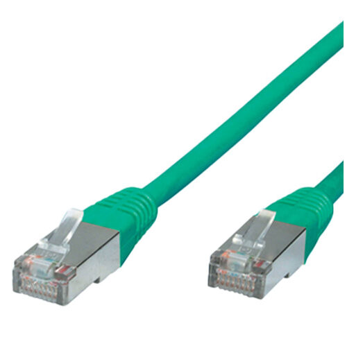 Patchkabel, Cat. 6, S/FTP, PIMF, Halogenfrei, grün, 0,5m