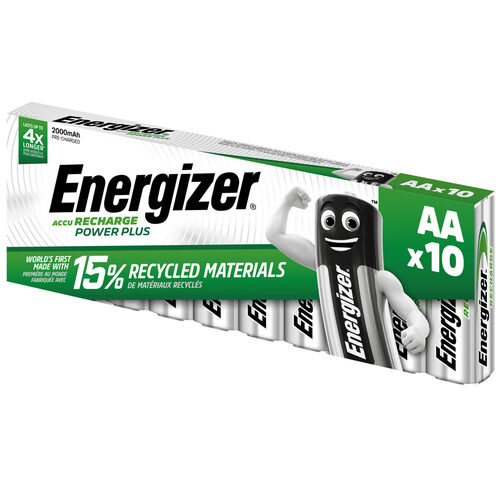 Energizer PowerPlus NiMH-Akku Mignon, 2000 mAh, 10er-Pack