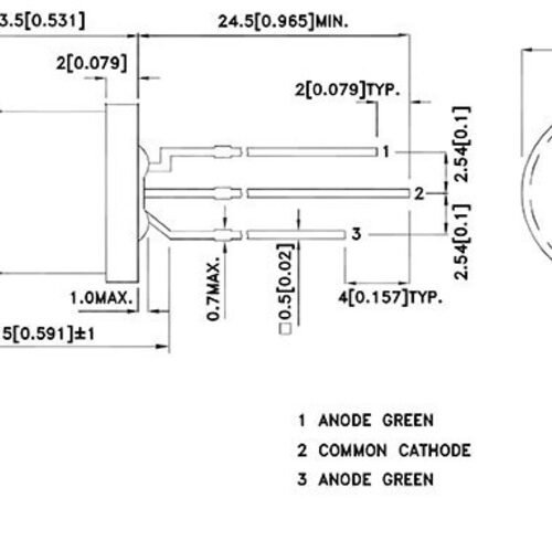 Kingbright LED L-819 GGD, grün, 10 mm
