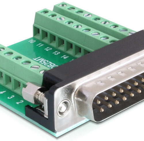 Delock Adapter Terminalblock > Sub-D 25Pin Stecker