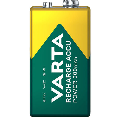 VARTA NiMH-9V-Block-Akku RECHARGE ACCU Power 200 mAh, E-Block
