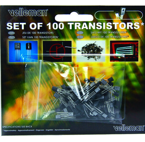 Velleman Transistoren-Set K/TRANS1, 100-teilig