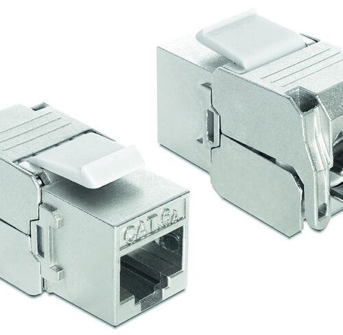 Delock Keystone RJ45-Buchse > LSA werkzeugfrei Cat.6A