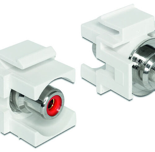 Delock Keystone Cinch-Buchse > Cinch-Buchse rot