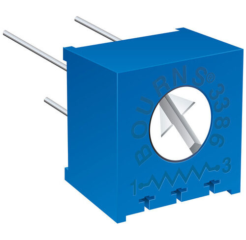 Bourns Trimmer 3386F-1-101LF, liegend, 100 Ohm
