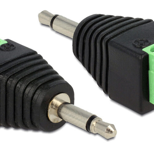 Delock Adapter Terminalblock > Klinke 3,5mm Stecker 2 Pin