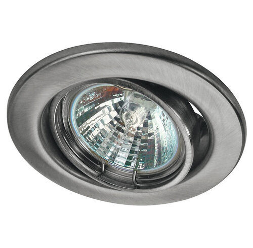 HEITRONIC Edelstahl-Einbaufassung DL6801, schwenkbar, rund, IP20