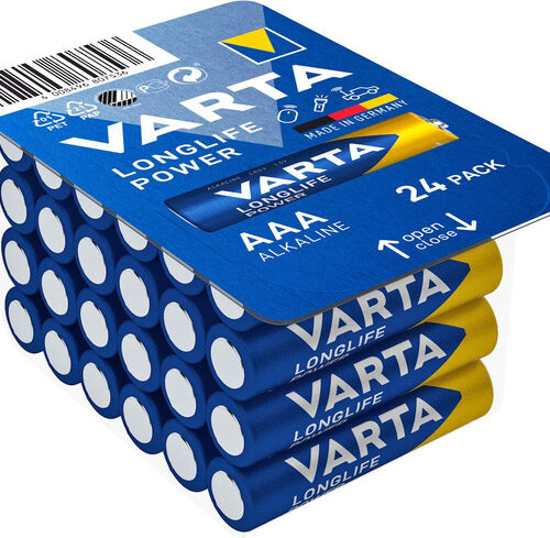 VARTA 24er-Set Micro-Batterie LONGLIFE Power, AAA, LR03
