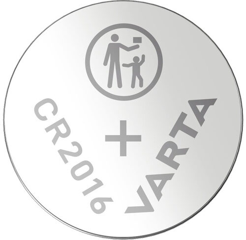VARTA 2er-Set Lithium-Knopfzelle CR2016, 90 mAh