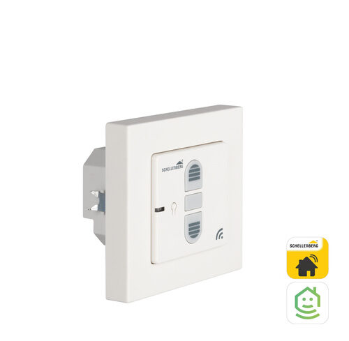 Schellenberg Funk-Rollladenschalter, Unterputz, weiß