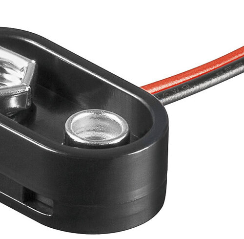 Batterieclip für 9 V Blöcke, High-Quality, T-Form