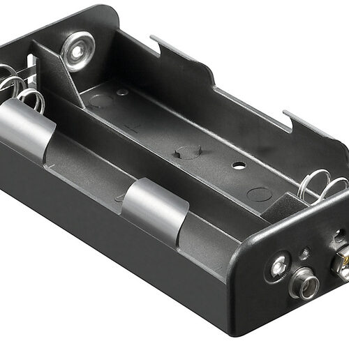 Batteriehalter, 4x Baby, Druckknopf