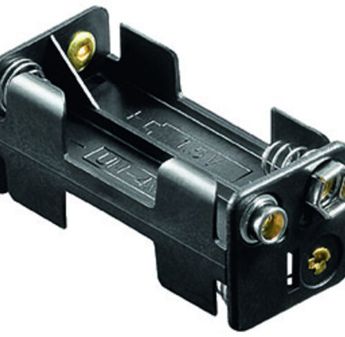 goobay Batteriehalter, 4x Micro, Druckknopf