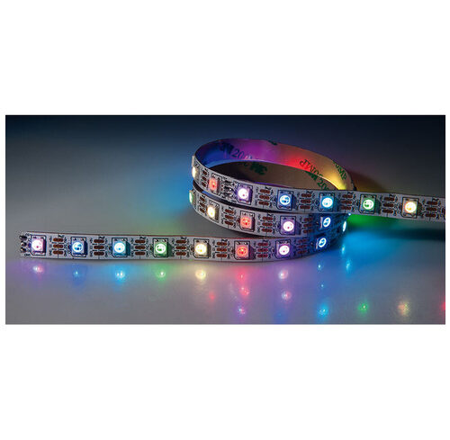 Diamex 4-m-LED-Streifen mit WS2812-kompatiblen-LEDs, 60 LEDs/m, weiße Platine