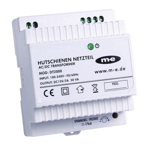 m-e Elektronisches Hutschienen-Netzteil DT2000 für Türsprechanlagen