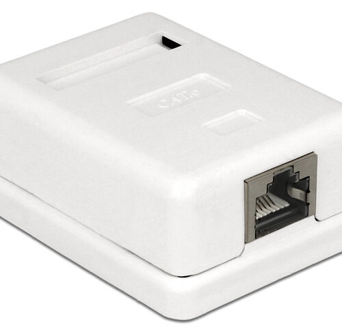 Delock Netzwerk Dose 1xRJ45 LSA werkzeugfrei Cat.6