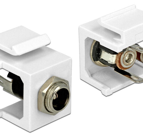 Delock Keystone DC 5,5 x 2,1mm Buchse > Lötanschluss