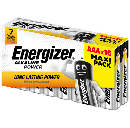 Energizer Alkaline "Power" Batterie Micro AAA, 16er-Pack
