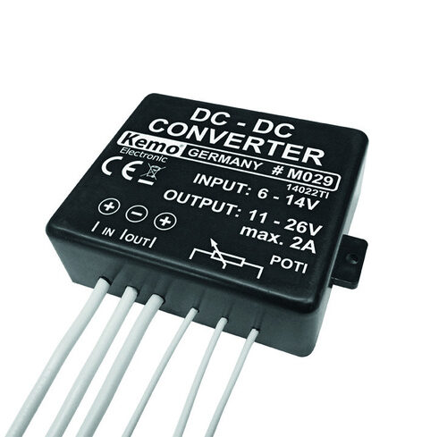 Kemo Gleichspannungswandler M029, 6–14 V DC / 11–26 V DC