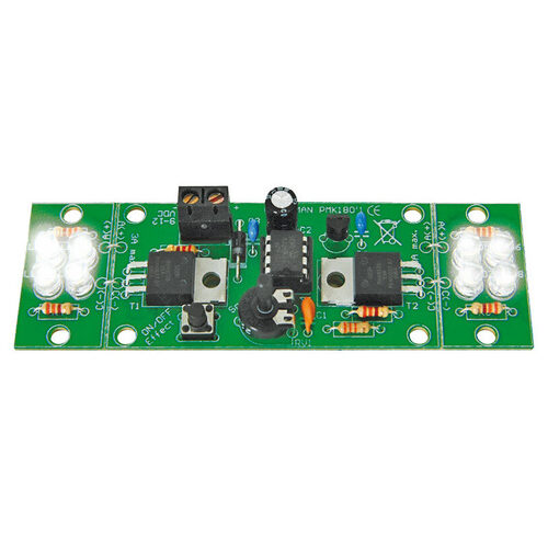 Velleman Bausatz 2-Kanal High-Power LED-Blinkleuchte MK180