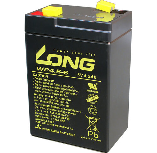 Kung Long Blei-Vlies-Akku WP4.5-6, 6 V, 4,5 Ah