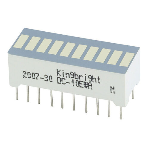 Kingbright Bargraph-Anzeige, DC-10GWA, 10 Elemente, grün