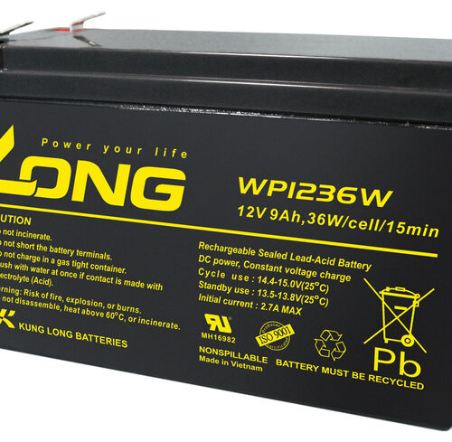 Kung Long Blei-AGM-Akku WP1236W, 12V, 36 W, 9Ah
