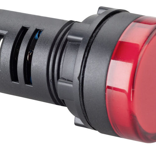 Barthelme LED-Signalleuchte EBD 22 mm, IP65-Frontseite, 29 x 51 mm, 12V, rot