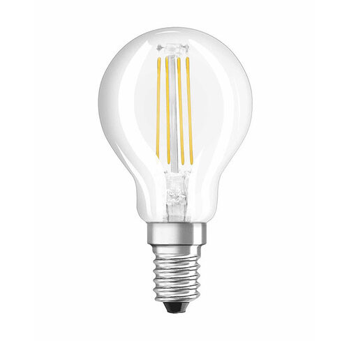 OSRAM LED RETROFIT 4-W-Filament-LED-Tropfenlampe, E14, klar, warmweiß