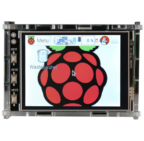 Joy-IT Acryl Gehäuse für Raspberry Pi und das 8,128-cm-(3.2")-Display