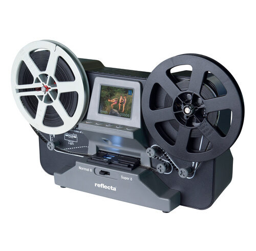 reflecta Film-Scanner Super 8 / Normal-8, speichert auf SD-Karte, 6,1-cm-Vorschaudisplay