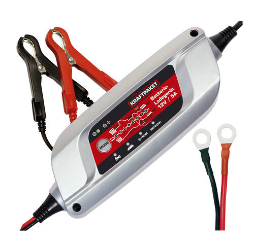 Dino KRAFTPAKET Batterieladegerät, 12 V, 5 A, mit Refresh-Funktion
