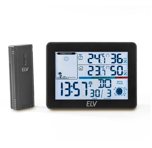 ELV Funk-Wetterstation WS50, inkl. Außensensor