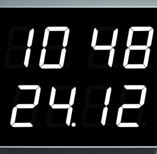 ELV Bausatz Multifunktions-LED-Display mit Funkuhr und Datumsanzeige MLDP1, ohne Gehäuse