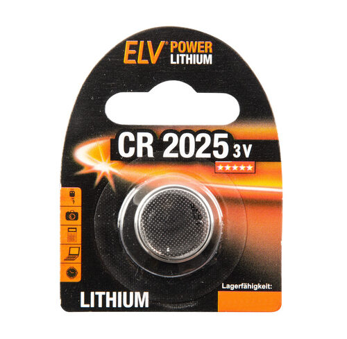 ELV Lithium-Knopfzelle CR2025