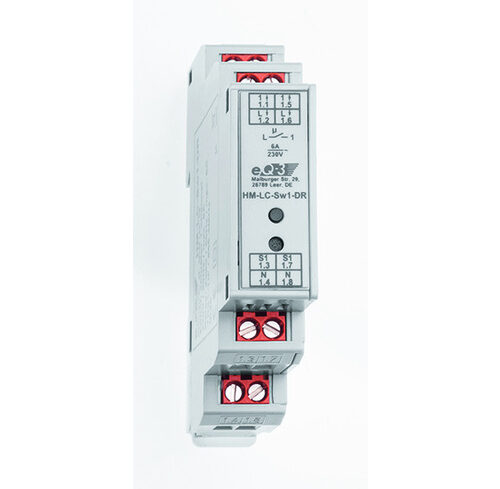 Homematic 1-Kanal-Schaltaktor im Hutschienengehäuse HM-LC-Sw1-DR