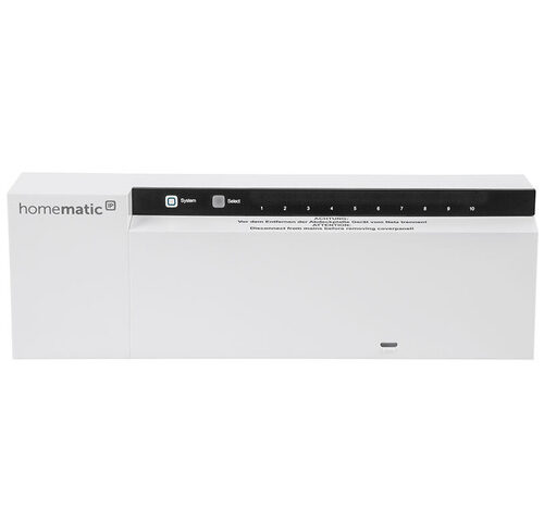 Homematic IP Smart Home Fußbodenheizungscontroller – 10-fach, 24 V, HmIP-FAL24-C10