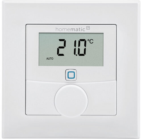 Homematic IP Smart Home Wandthermostat mit Luftfeuchtigkeitssensor, HmIP-WTH-2