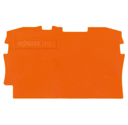Wago Trennplatte 2002-1294, orange, 2 mm dick