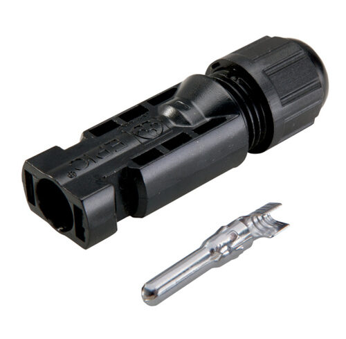 Phaesun 4mm-Solarsteckverbinder männlich mit doppeltem Rasthaken