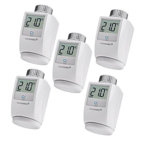 Homematic IP Smart Home 5er-Set Heizkörperthermostat HmIP-eTRV-2