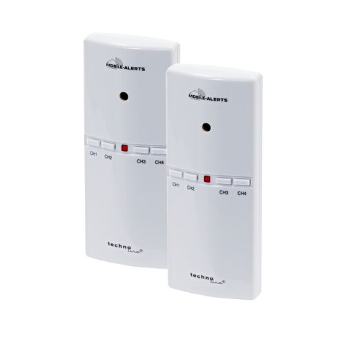 Mobile Alerts 2er-Set Alarmgeber MA10860 für Gefahrenmelder, inkl. Temperatursensor