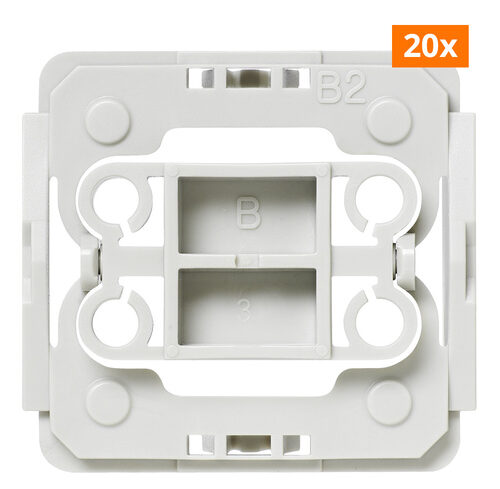 Homematic IP Smart Home Adapter Berker B2, 20er Pack